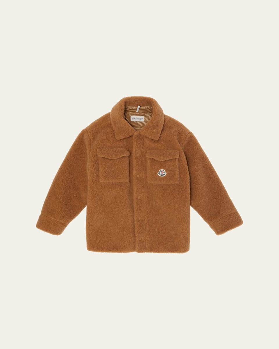 Boy's Teddy Fleece Shirt Jacket, Size 12-